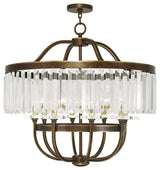 Ashton Chandelier, Hand-Painted Palatial Bronze