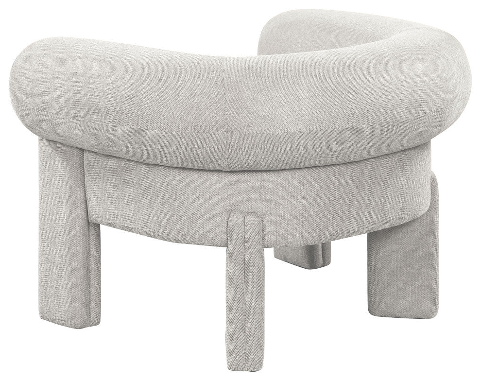 Stefano Upholstered Accent Chair, Beige