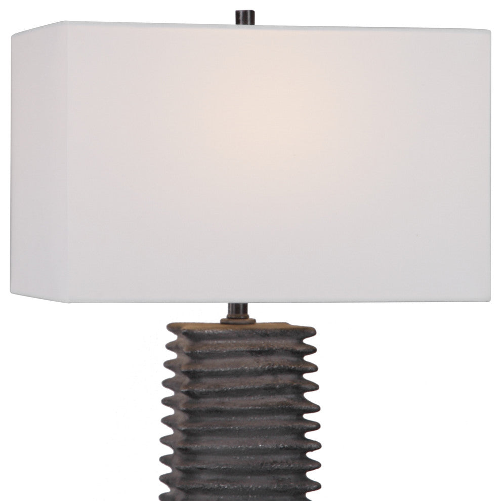 Sanderson Metallic Charcoal Table Lamp