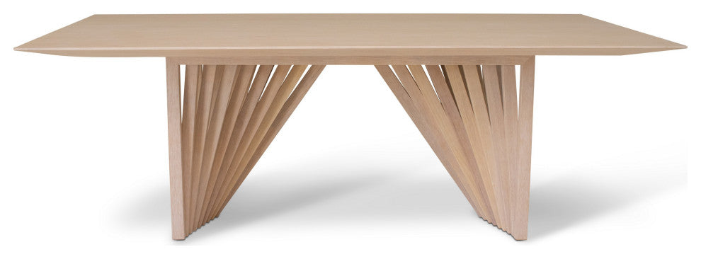 Modern Brazilian, Laguna, Wooden Top Dining Table, Nevoa Frame