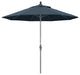 9' Grey Collar Tilt Lift Fiberglass Rib Aluminum Umbrella, Pacifica, Sapphire