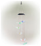 Alpine Solar Butterfly Windchime with LED Light, 26"