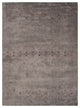 HAND KNOTTED LOOM SILK AREA RUGS-5'x8',Rectangle,Light Brown,Contemporary