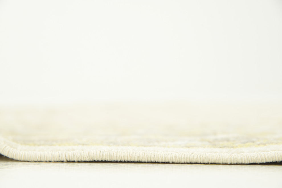 Unique Loom Beige Allover Williamsburg 5' Round Rug