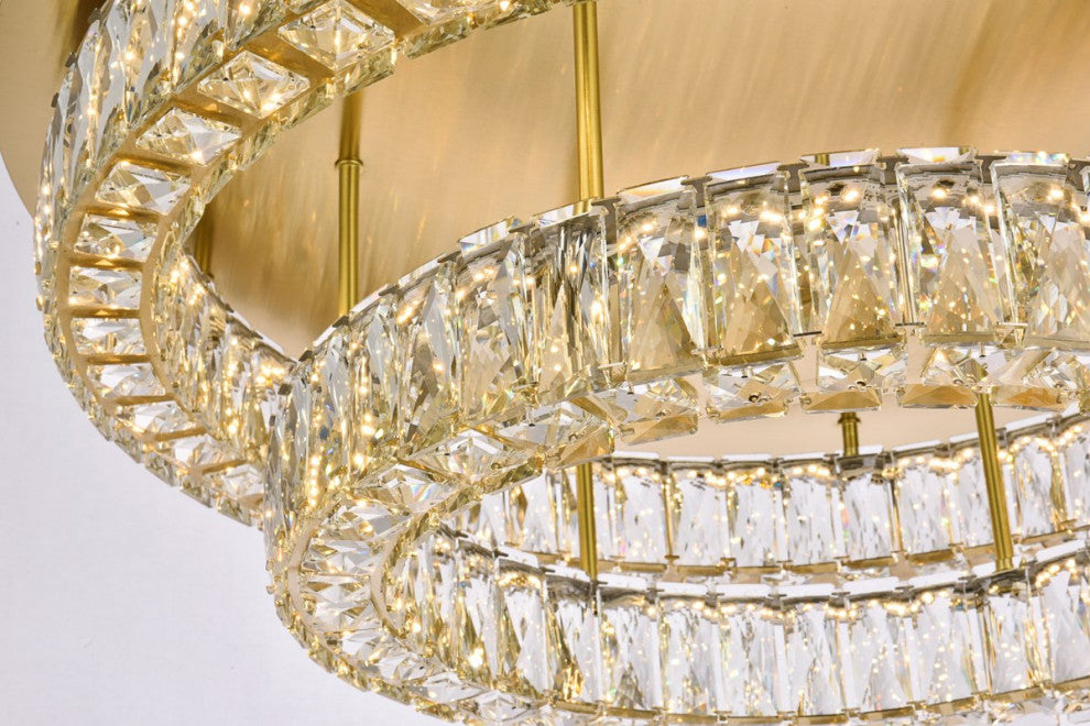 Modern Gold 2-Light Flush Mount