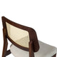 Modern Brazilian, Beth, Cane Side Chair, Nogal/Natural/Medley Ivory