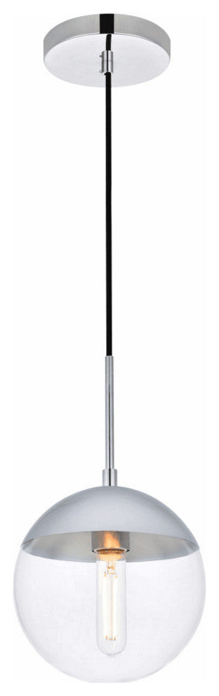 Elegant Lighting LD6027 Eclipse 8"W Mini Pendant - Black