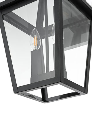 Home Living 10" Outdoor Wall Sconce, Black