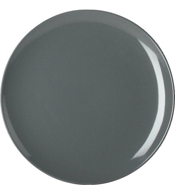 8" Salad Dessert Plate, White, Set of 4, Gray