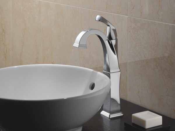 Delta Dryden Single Handle Vessel Bathroom Faucet, Chrome, 751-DST