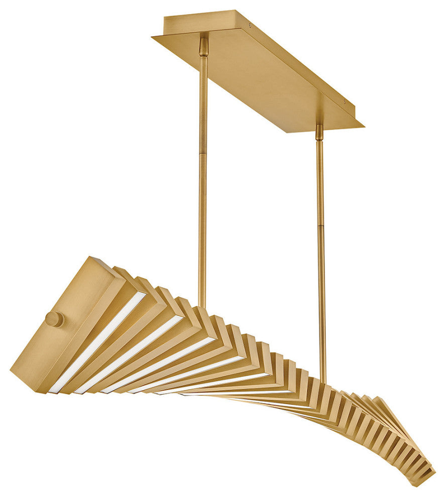 Fredrick Ramond Stitch Large Led Linear, Lacquered Brass