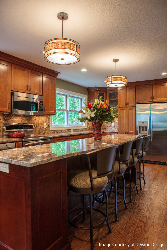 Quoizel MC842C Laguna 3 Light Drum Pendant - Renaissance Copper