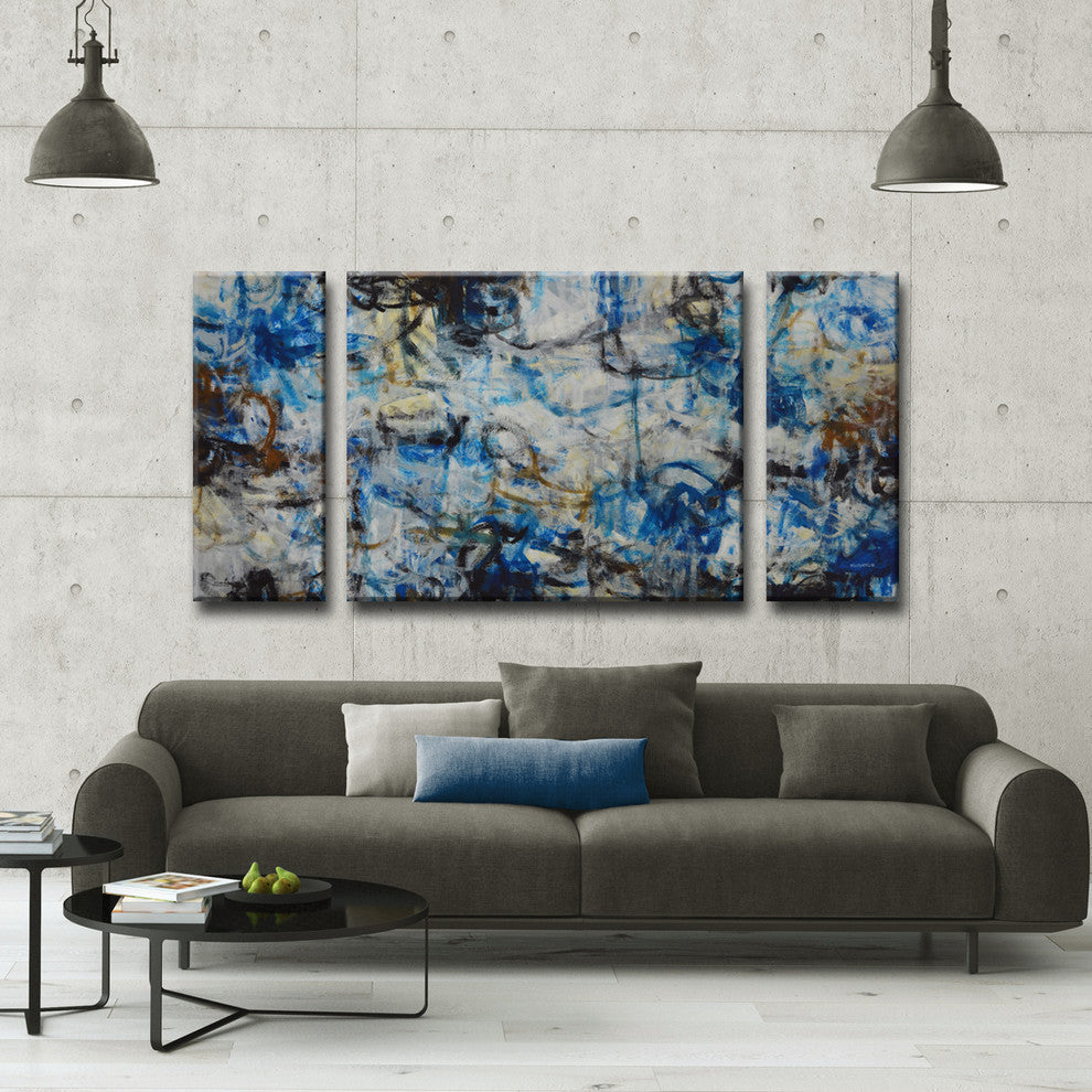 White Water by Norman Wyatt Jr. 3-Piece Wrapped Canvas Art Set