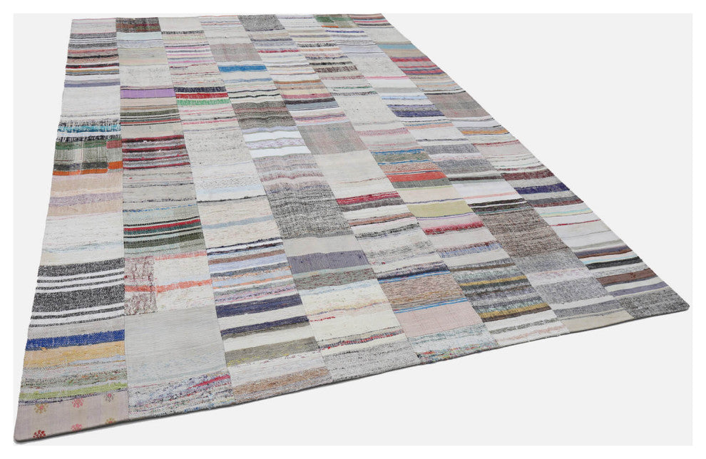 Rug N Carpet - Handmade Anatolian 8' 3'' x 11' 6'' Tribal Patchwork Kilim Rug