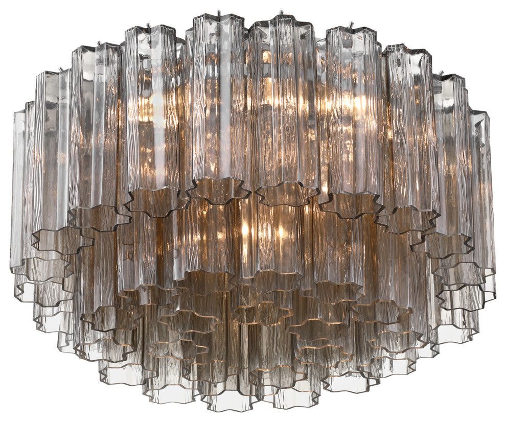 Crystorama Lighting Group ADD-321-SM Addis 7 Light 22"W Flush - Polished Chrome