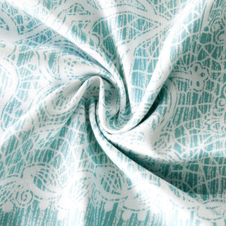 Printed Emma Valance, Teal Aqua