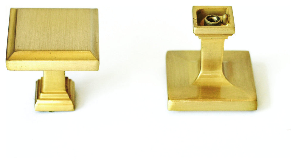 Dowell Series 3011 Pulls, Brushed Brass, 10-Pack