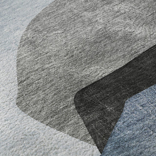 Premium Machine Washable Mayfield AMF547 Blue 3' x 5' Rug