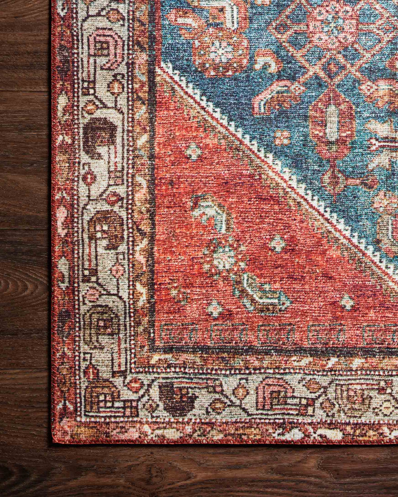 Layla LAY-12 Ivory/Brick, 9'x12'