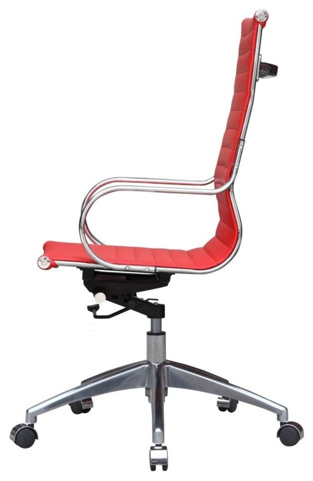 Modern Classics Twist Office Chair High Back, Red