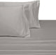 King Size 600 Thread Count 100% Cotton Sheet Sets Solid (Gray)