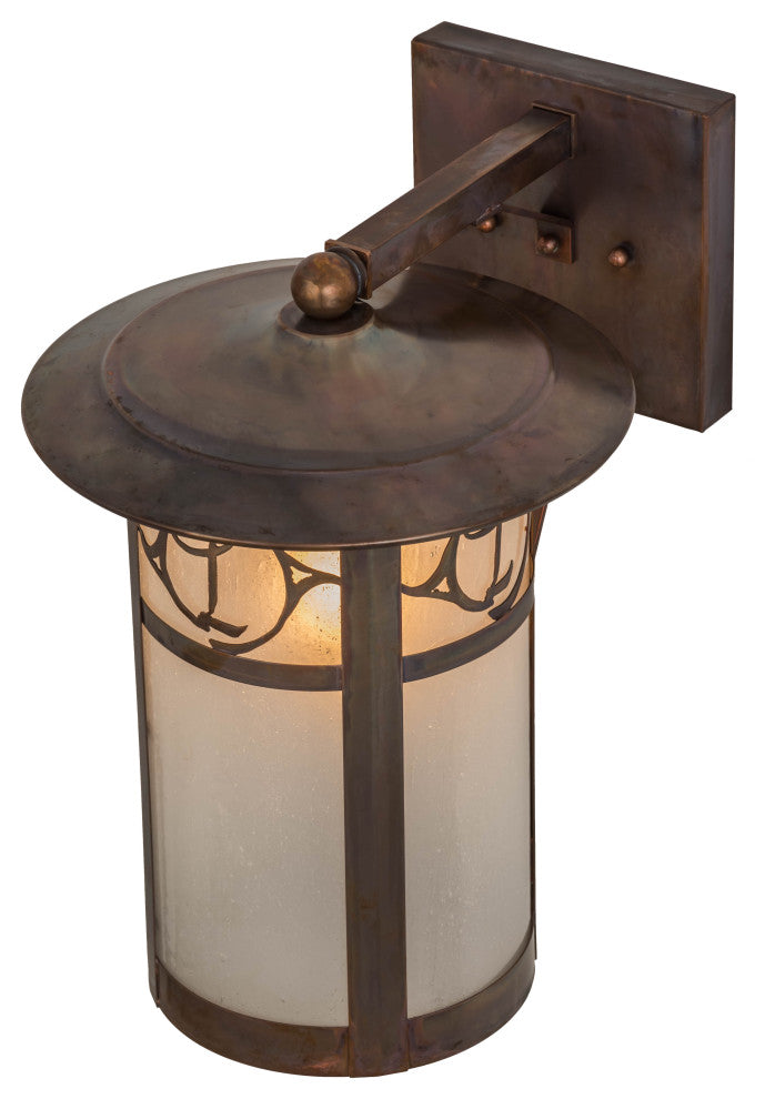 10 Wide Fulton Personalized Monogram Solid Mount Wall Sconce