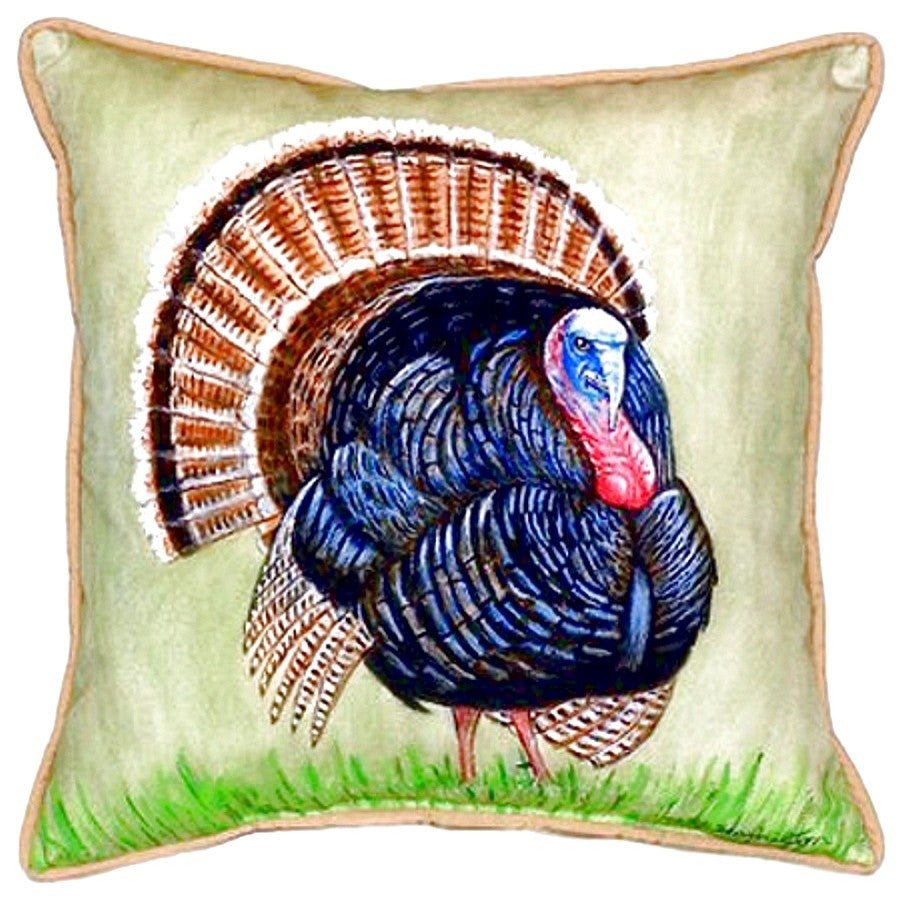 Wild Turkey Small Indoor/Outdoor Pillow 12x12 - Set of Two