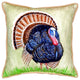 Wild Turkey Small Indoor/Outdoor Pillow 12x12 - Set of Two