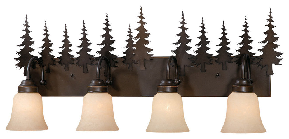 Yosemite 4-Light Vanity Burnished Bronze