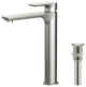 Tender-T Single Handle Bathroom Vessel Sink Faucet, Brushed Nickel