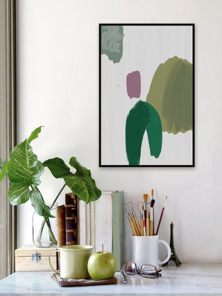 "Unique Magic" Floater Framed Painting Print on Canvas, 12x18