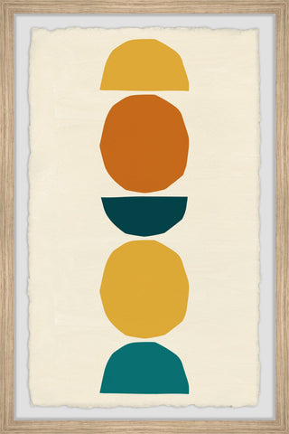 "Enclosed Circles" Framed Painting Print, 20x30