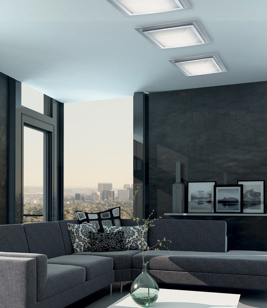 Pyramid LED Ceiling Light, Chrome