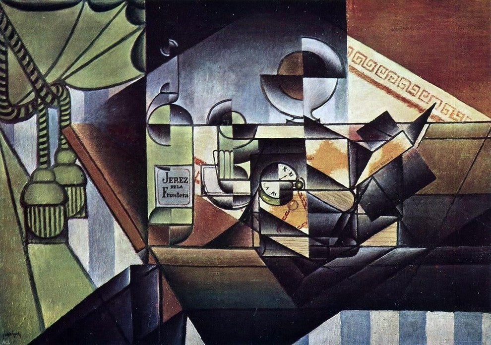 Juan Gris The Watch Wall Decal