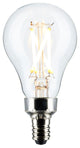 5.5W A15 LED, Clear, Candelabra Base, 2700K, 450 Lumens, 2-Pack