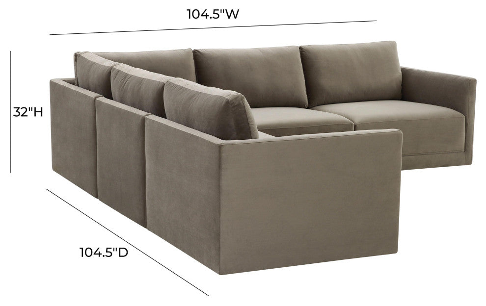 Willow Taupe Modular L Sectional