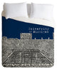 Deny Designs Bird Ave University Of Michigan Navy Duvet Cover - Lightweight