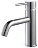 Aqua Rondo Single Hole Mount Bathroom Vanity Faucet, Chrome