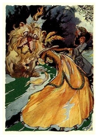 Cowardly Lion - Canvas Poster 20" x 30"