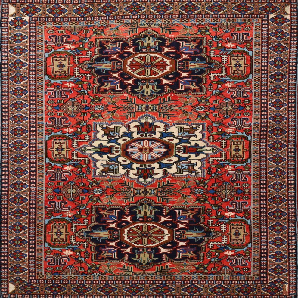 Ahgly Company Indoor Square Traditional Area Rugs, 8' Square