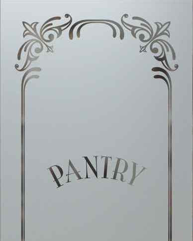 Pantry Door - Lenora - Primed - 30" x 96" - Knob on Left - Push Open