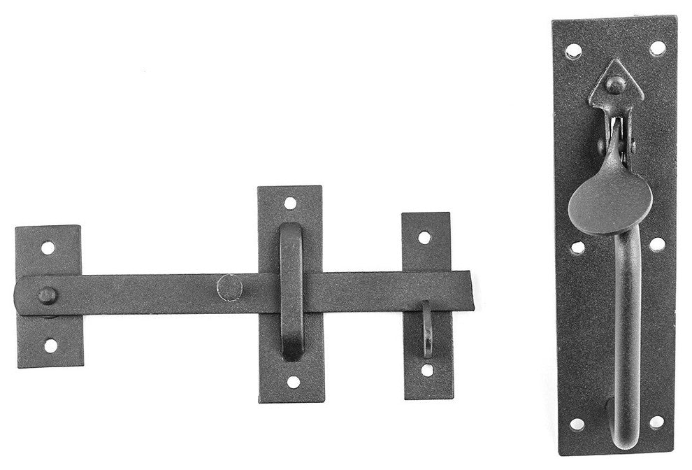 Iron Gate Latch Norfolk Gate Lock Black Iron Pack of 2 |
