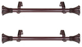Dakota Side Curtain Rods 12-20", Mahogany