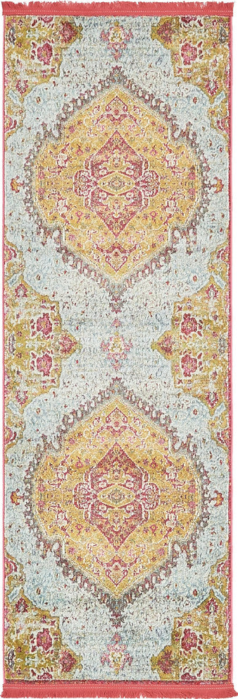 Unique Loom Gold Baracoa Vedado 2' 2 x 6' 0 Runner Rug