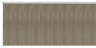 Alabaster 12-Panel Track Extendable Vertical Blinds 140-260"W