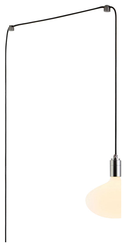 Oval II With Graphite Plug-In Pendant
