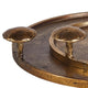 Luxe Modern Abstract Brass Bronze Mushroom Trays Set of 2 Round Woodland Organic
