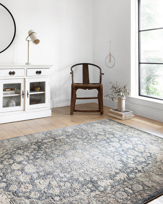 Teagan TEA-01 Area Rug, Denim/Mist, 9'9"x13'6"