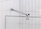 43"Wx78"H Frameless 3 Panel Inline Shower Door, Polished Chrome