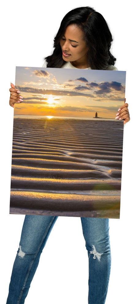 Sandbars Landscape Photograph, Beach Unframed Wall Art Print, 18" X 24"